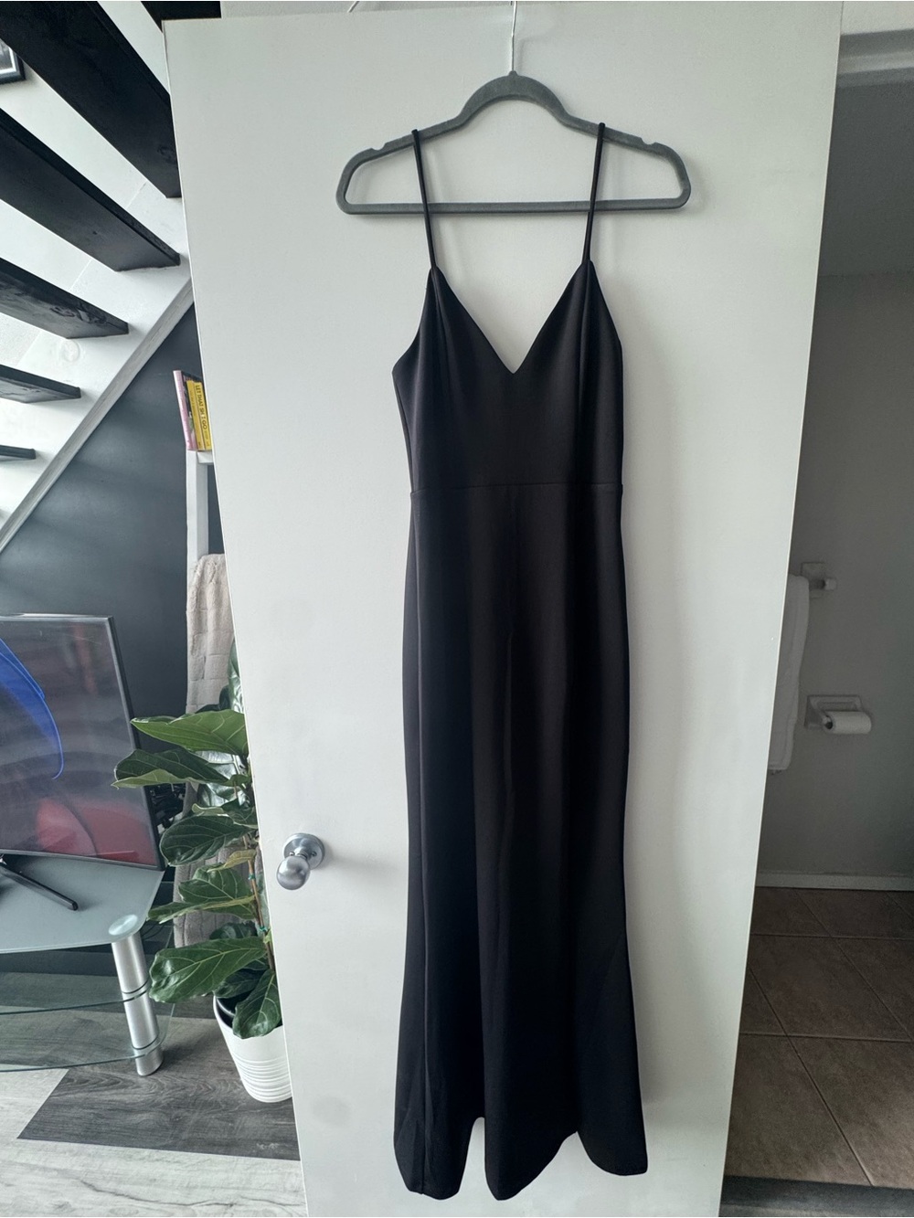 Showpo Black Spaghetti-Strap Maxi Dress